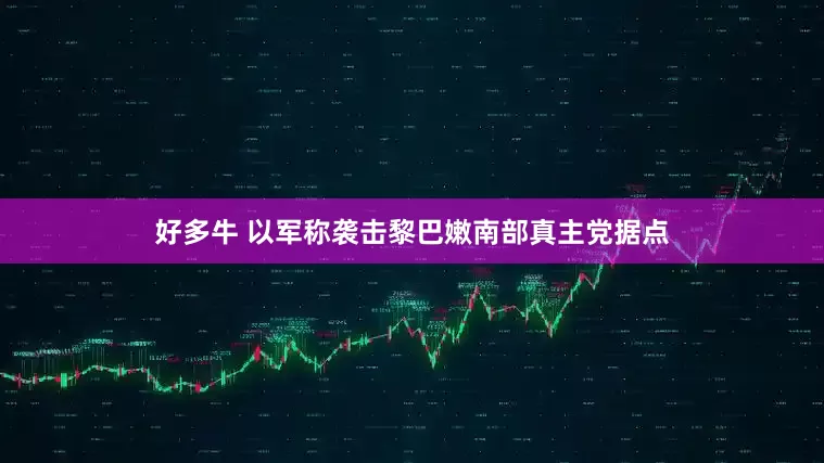 好多牛 以军称袭击黎巴嫩南部真主党据点